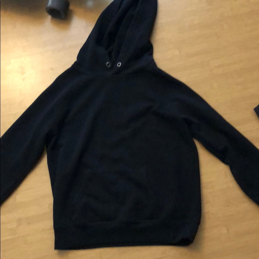 Black pull over hoodie / sweatshirt